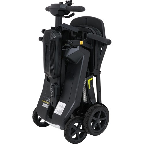Elektryczny czterokołowy skuter dla seniorów SeniorStar, czarny