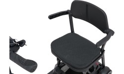 Elektryczny czterokołowy skuter dla seniorów SeniorStar, czarny