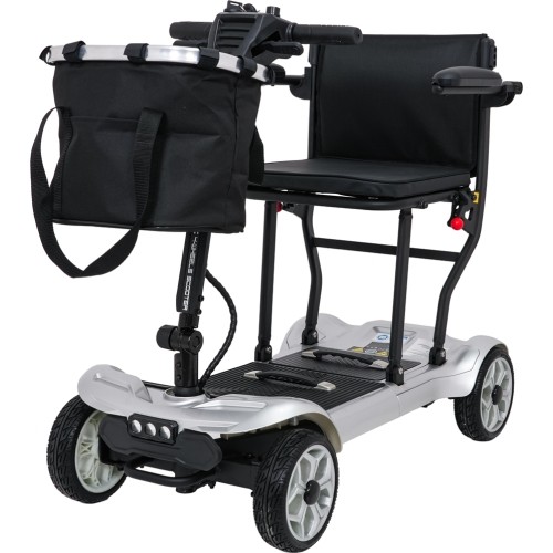 Czterokołowy skuter elektryczny dla seniorów EasyGo szary