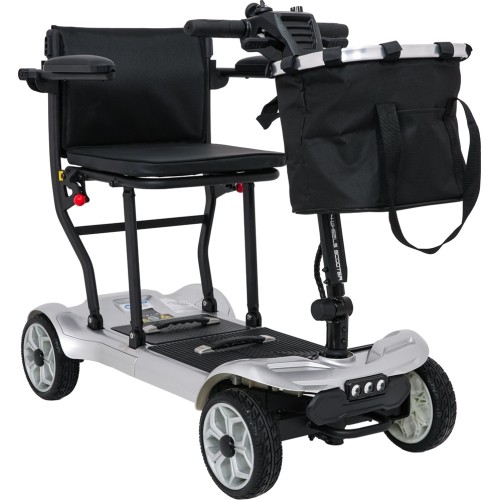 Czterokołowy skuter elektryczny dla seniorów EasyGo szary