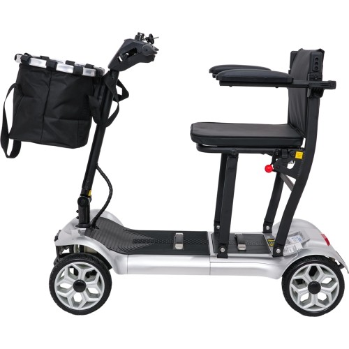 Czterokołowy skuter elektryczny dla seniorów EasyGo szary
