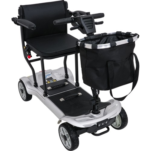 Czterokołowy skuter elektryczny dla seniorów EasyGo szary