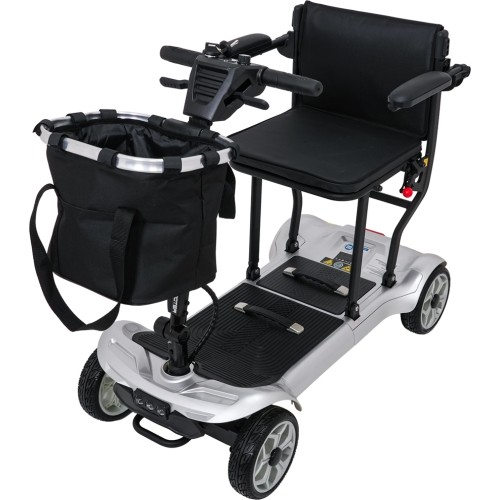 Czterokołowy skuter elektryczny dla seniorów EasyGo szary