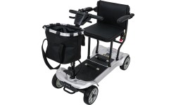 Czterokołowy skuter elektryczny dla seniorów EasyGo szary