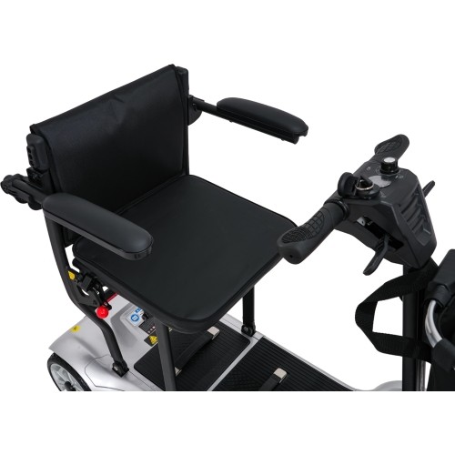 Czterokołowy skuter elektryczny dla seniorów EasyGo szary