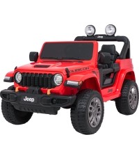 Pojazd elektryczny Jeep Wrangler Rubicon LIFT, czerwony