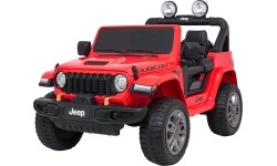 Pojazd elektryczny Jeep Wrangler Rubicon LIFT, czerwony