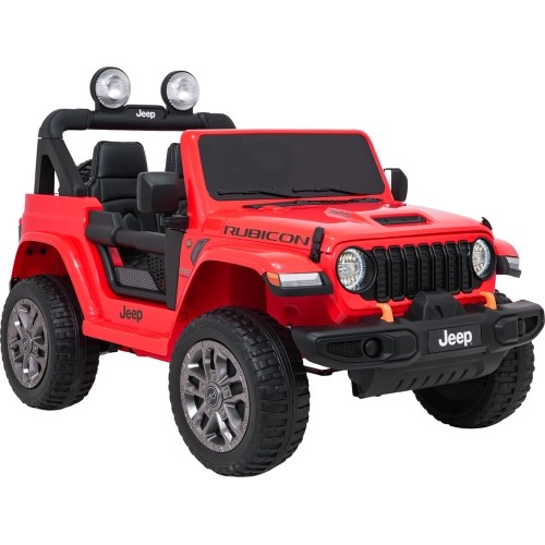 Pojazd elektryczny Jeep Wrangler Rubicon LIFT, czerwony