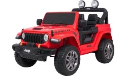 Pojazd elektryczny Jeep Wrangler Rubicon LIFT, czerwony