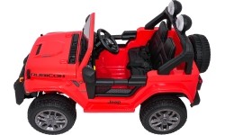 Pojazd elektryczny Jeep Wrangler Rubicon LIFT, czerwony