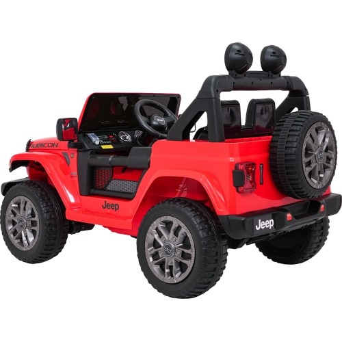 Pojazd elektryczny Jeep Wrangler Rubicon LIFT, czerwony