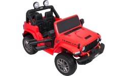 Pojazd elektryczny Jeep Wrangler Rubicon LIFT, czerwony
