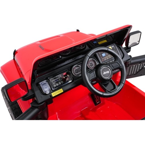 Pojazd elektryczny Jeep Wrangler Rubicon LIFT, czerwony