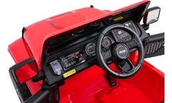 Pojazd elektryczny Jeep Wrangler Rubicon LIFT, czerwony