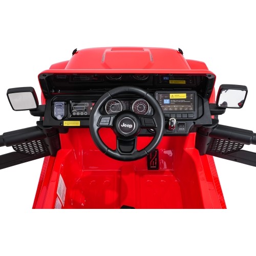 Pojazd elektryczny Jeep Wrangler Rubicon LIFT, czerwony