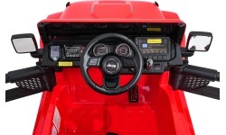 Pojazd elektryczny Jeep Wrangler Rubicon LIFT, czerwony