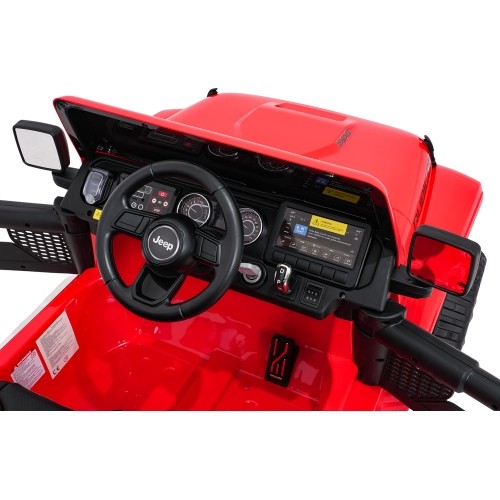 Pojazd elektryczny Jeep Wrangler Rubicon LIFT, czerwony