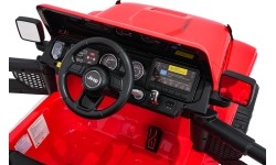 Pojazd elektryczny Jeep Wrangler Rubicon LIFT, czerwony