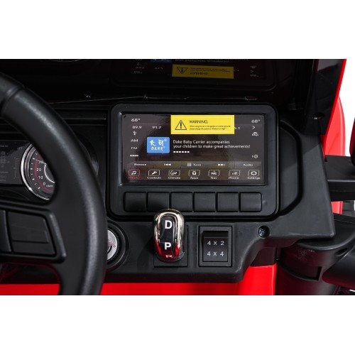 Pojazd elektryczny Jeep Wrangler Rubicon LIFT, czerwony