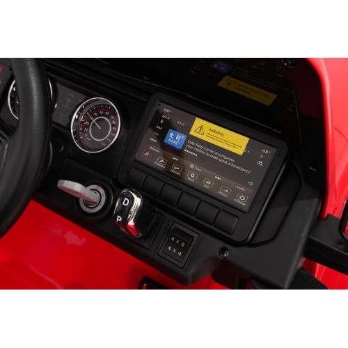 Pojazd elektryczny Jeep Wrangler Rubicon LIFT, czerwony