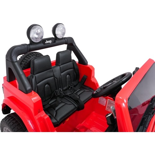 Pojazd elektryczny Jeep Wrangler Rubicon LIFT, czerwony