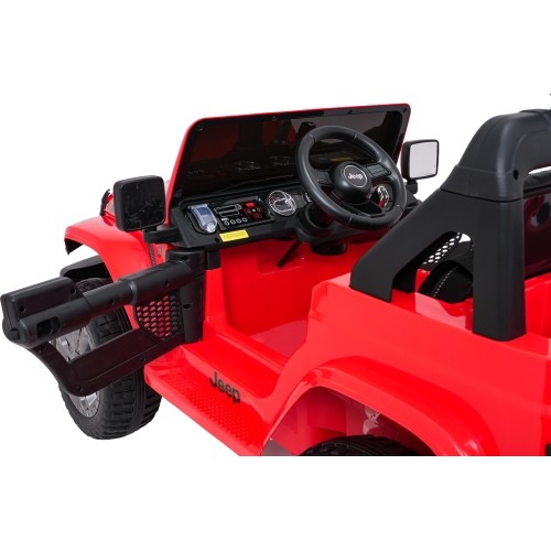 Pojazd elektryczny Jeep Wrangler Rubicon LIFT, czerwony