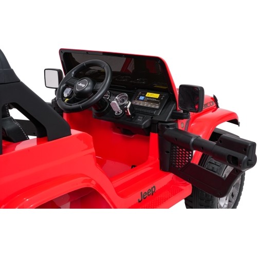 Pojazd elektryczny Jeep Wrangler Rubicon LIFT, czerwony