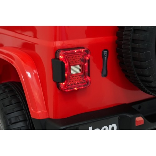 Pojazd elektryczny Jeep Wrangler Rubicon LIFT, czerwony