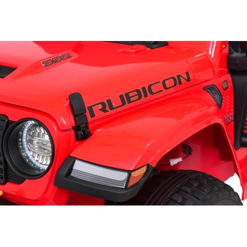 Pojazd elektryczny Jeep Wrangler Rubicon LIFT, czerwony