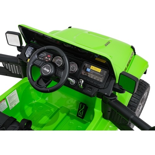 Pojazd elektryczny Jeep Wrangler Rubicon LIFT, zielony
