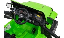 Pojazd elektryczny Jeep Wrangler Rubicon LIFT, zielony