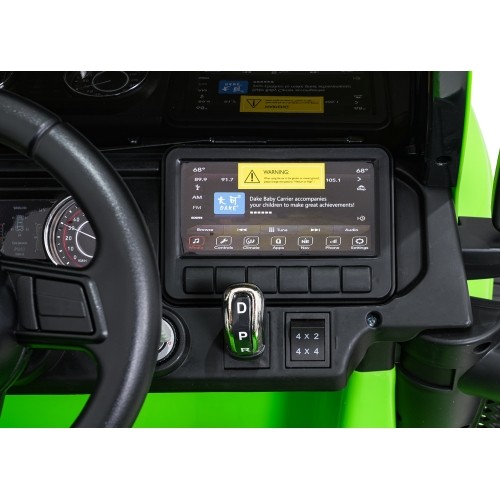 Pojazd elektryczny Jeep Wrangler Rubicon LIFT, zielony