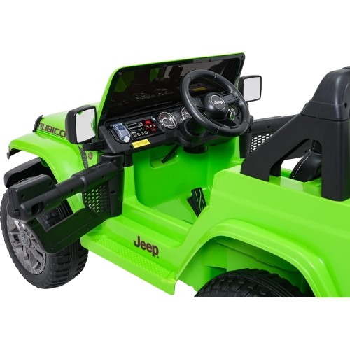 Pojazd elektryczny Jeep Wrangler Rubicon LIFT, zielony