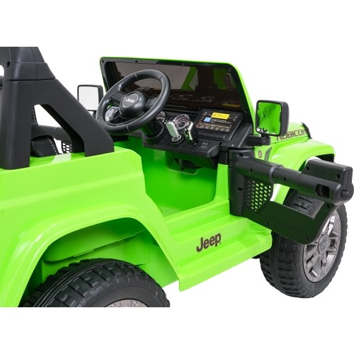 Pojazd elektryczny Jeep Wrangler Rubicon LIFT, zielony