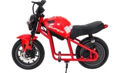 Motocykl elektryczny SUPERMOTO, czerwony