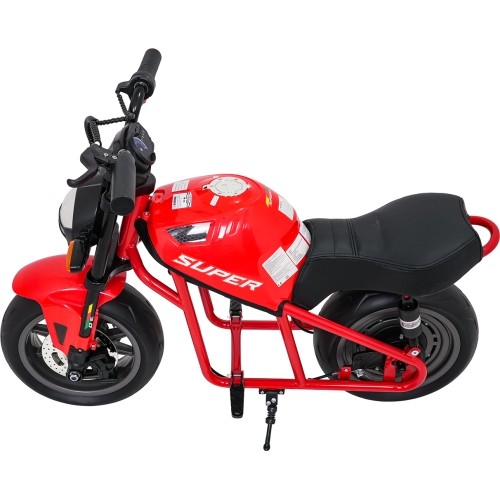 Motocykl elektryczny SUPERMOTO, czerwony