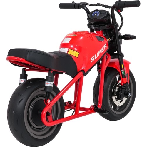 Motocykl elektryczny SUPERMOTO, czerwony