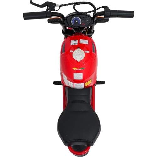 Motocykl elektryczny SUPERMOTO, czerwony