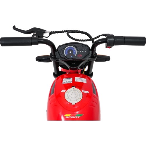 Motocykl elektryczny SUPERMOTO, czerwony