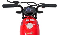 Motocykl elektryczny SUPERMOTO, czerwony