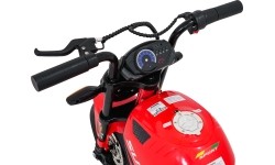 Motocykl elektryczny SUPERMOTO, czerwony