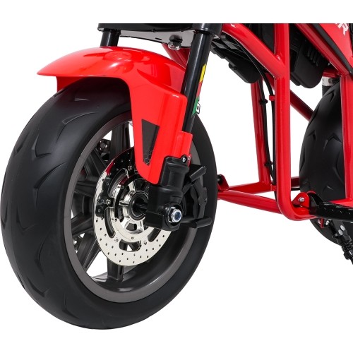 Motocykl elektryczny SUPERMOTO, czerwony