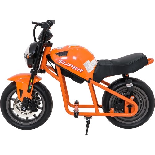 Motocykl elektryczny SUPERMOTO, pomarańczowy