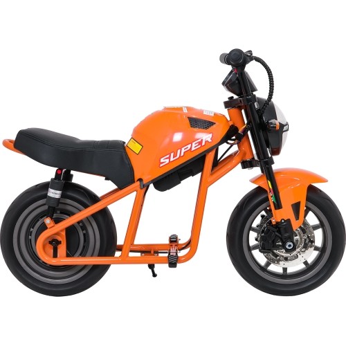 Motocykl elektryczny SUPERMOTO, pomarańczowy