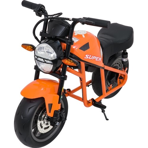Motocykl elektryczny SUPERMOTO, pomarańczowy