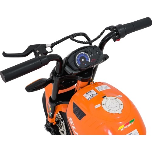 Motocykl elektryczny SUPERMOTO, pomarańczowy