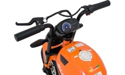 Motocykl elektryczny SUPERMOTO, pomarańczowy