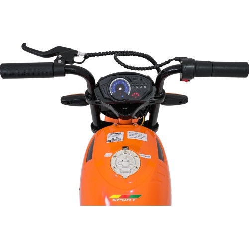 Motocykl elektryczny SUPERMOTO, pomarańczowy