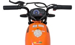 Motocykl elektryczny SUPERMOTO, pomarańczowy