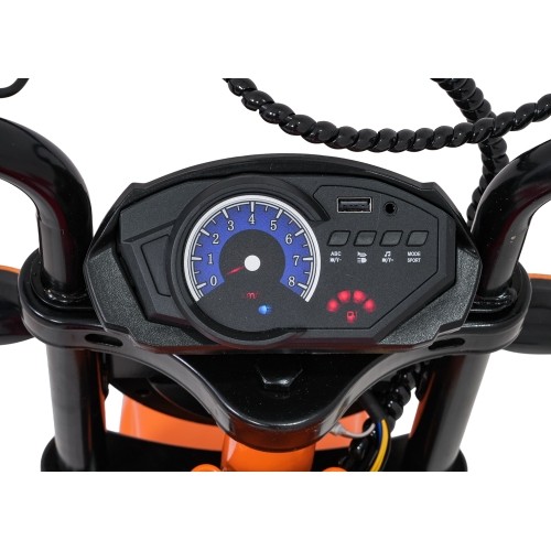 Motocykl elektryczny SUPERMOTO, pomarańczowy